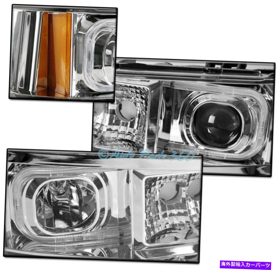 USヘッドライト 07-13 GMC Sierra Optic LED ChromeプロジェクターヘッドライトランプW / DRL信号+ HID FOR 07-13 GMC SIERRA OPTIC LED CHROME PROJECTOR HEADLIGHTS LAMP W/DRL SIGNAL+HID【並行輸入品】 59,818円