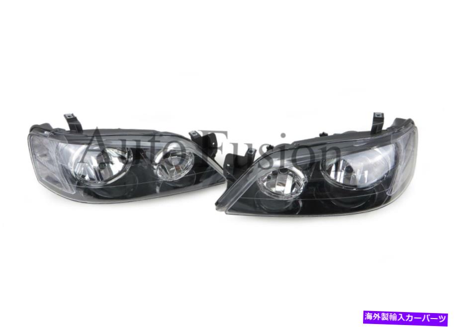 USヘッドライト Ford Falcon BA&BF、XT / Futuraのためのブラックインサートとヘッドライトペア(2002-2005) Headlights Pair With Black Insert For Ford Falcon BA&BF, XT/Futura (2002-2005)【並行輸入品】|Us Custom Parts Shop USDM