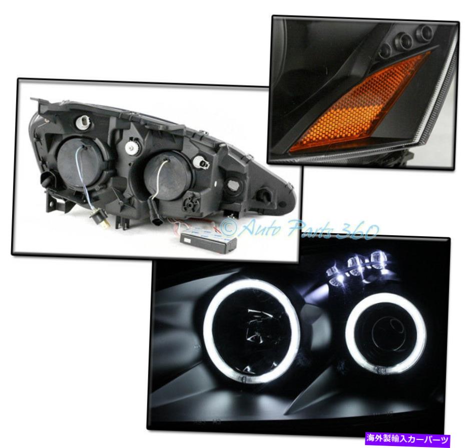 USヘッドライト 05-06 Acura RSX CCFL Halo LEDブラックプロジェクターヘッドライトヘッドランプW / Blue DRL FOR 05-06 ACURA RSX CCFL HALO LED BLACK PROJECTOR HEADLIGHTS HEADLAMP W/BLUE DRL【並行輸入品】