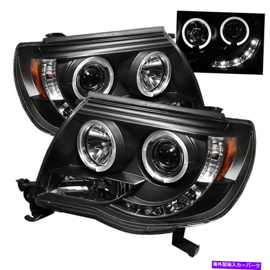 USヘッドライト Spyder Auto 5011916 Halo LEDプロジェクターのヘッドライトがフィット05-11タコマ Spyder Auto 5011916 Halo LED Projector Headlights Fits 05-11 Tacoma【並行輸入品】