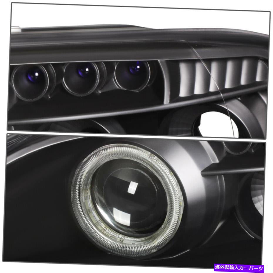 USヘッドライト Lexus SC300 SC400 92-00黒のペアのための丸いLED DRL Haloプロジェクターのヘッドライト Round LED DRL Halo Projector Headlight for Lexus SC300 SC400 92-00 Black Pair【並行輸入品】