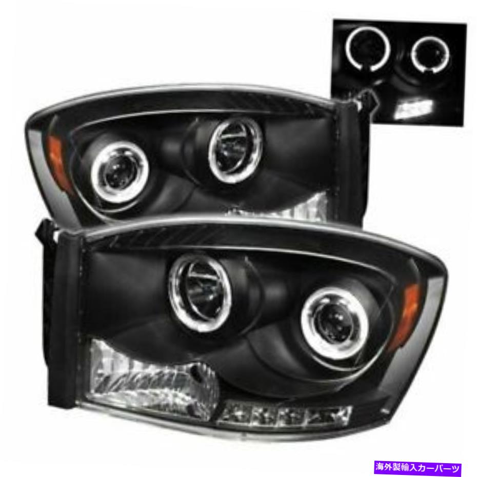 USヘッドライト スパイダーRAM 1500 06-08 / 2500/3500 06-09プロジェクターヘッドライト - LED Halo - Black Spyder Ram 1500 06-08 / 2500/3500 06-09 Projector Headlights - LED Halo - Black【並行輸入品】｜Us Custom Parts Shop USDM