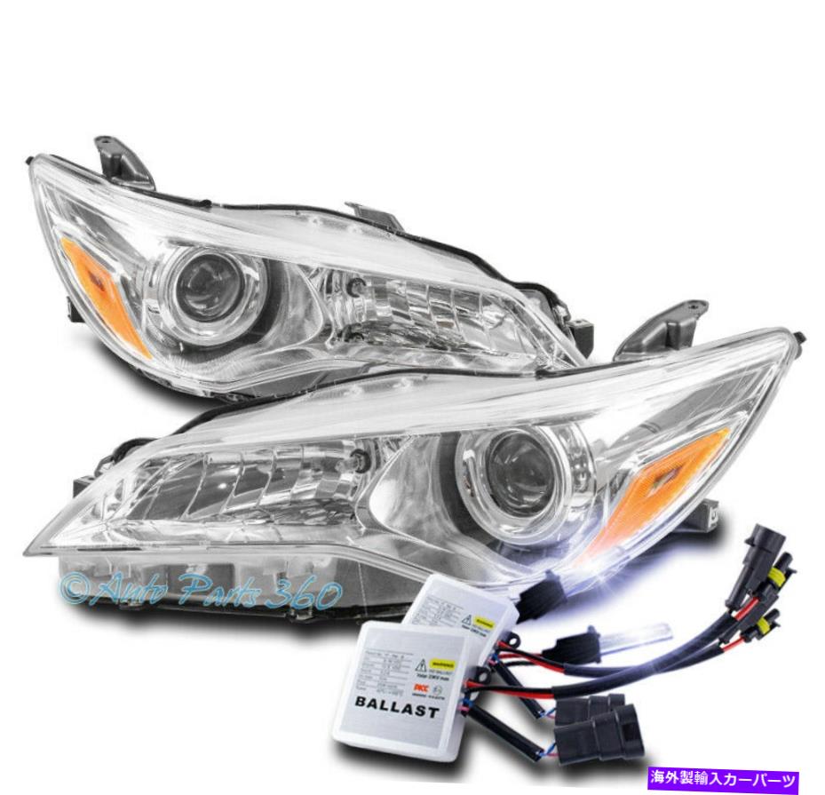 USヘッドライト 15 16 17 17トヨタカムリプロジェクターヘッドライトヘッドランプランプクロームW / 10K HIDキット FOR 15 16 17 TOYOTA CAMRY PROJECTOR HEADLIGHT HEADLAMP LAMP CHROME W/10K HID KIT【並行輸入品】