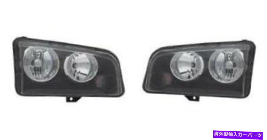 USヘッドライト 2008年のサイド/ペア - 2010 Dodge Chargerフロントヘッドライトアセンブリの交換 SIDE/PAIR for 2008 - 2010 Dodge Charger Front Headlight Assembly Replacement【並行輸入品】