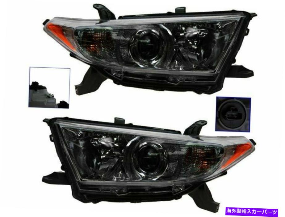USヘッドライト 2011-2013トヨタハイランダーヘッドライトアセンブリセット11964SW 2012 For 2011-2013 Toyota Highlander Headlight Assembly Set 11964SW 2012【並行輸入品】