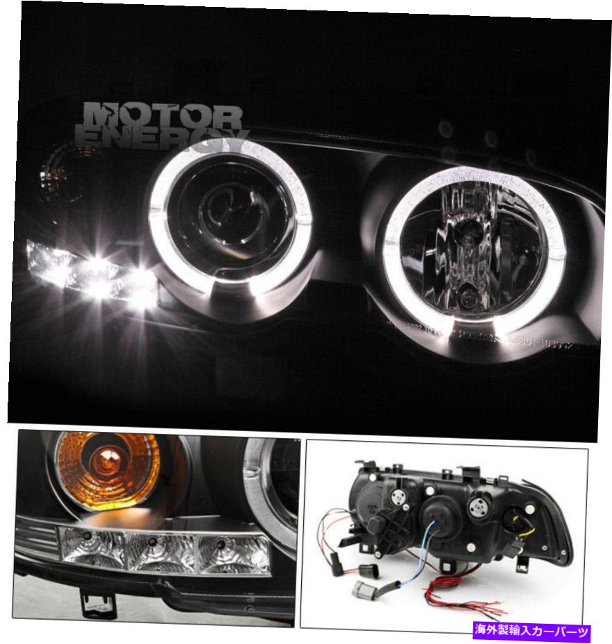 USヘッドライト 00-03 BMW E46 3シリーズ2DR HaloブラックプロジェクターヘッドライトW /青DRL LEDシグナル 00-03 BMW E46 3 SERIES 2DR HALO BLACK PROJECTOR HEAD LIGHT W/BLUE DRL LED SIGNAL【並行輸入品】｜Us Custom Parts Shop USDM