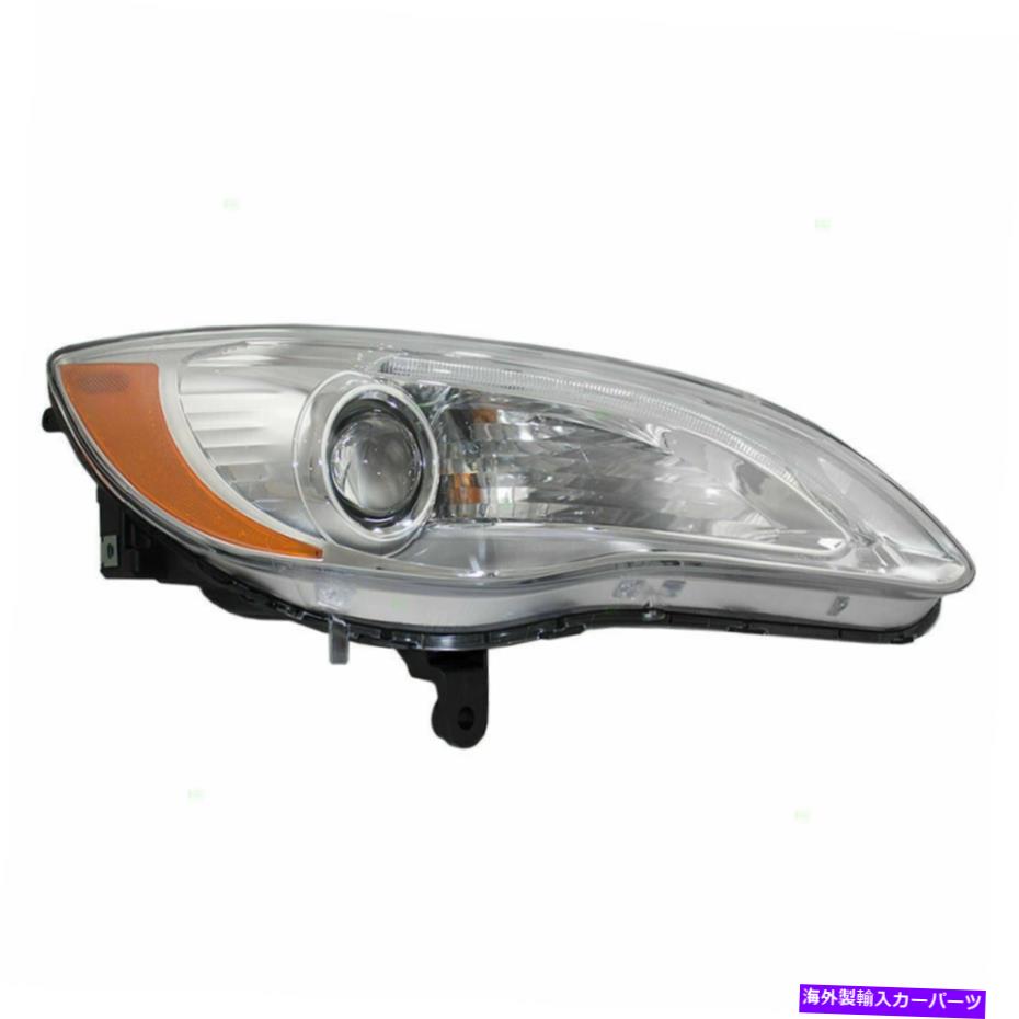 USヘッドライト 新しい乗客のヘッドライトヘッドランプレンズは11-14 Chrysler 200のためのクロムベゼル New Passengers Headlight Headlamp Lens with Chrome Bezel for 11-14 Chrysler 200【並行輸入品】