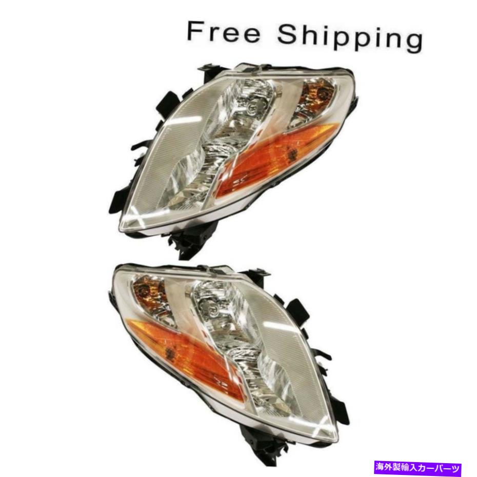 USヘッドライト 2LH＆RHサイドのハロゲンヘッドランプアセンブリセット日産ALTIMAクーペモデル Halogen Head Lamp Assembly Set of 2 LH & RH Side Fits Nissan Altima Coupe Model【並行輸入品】