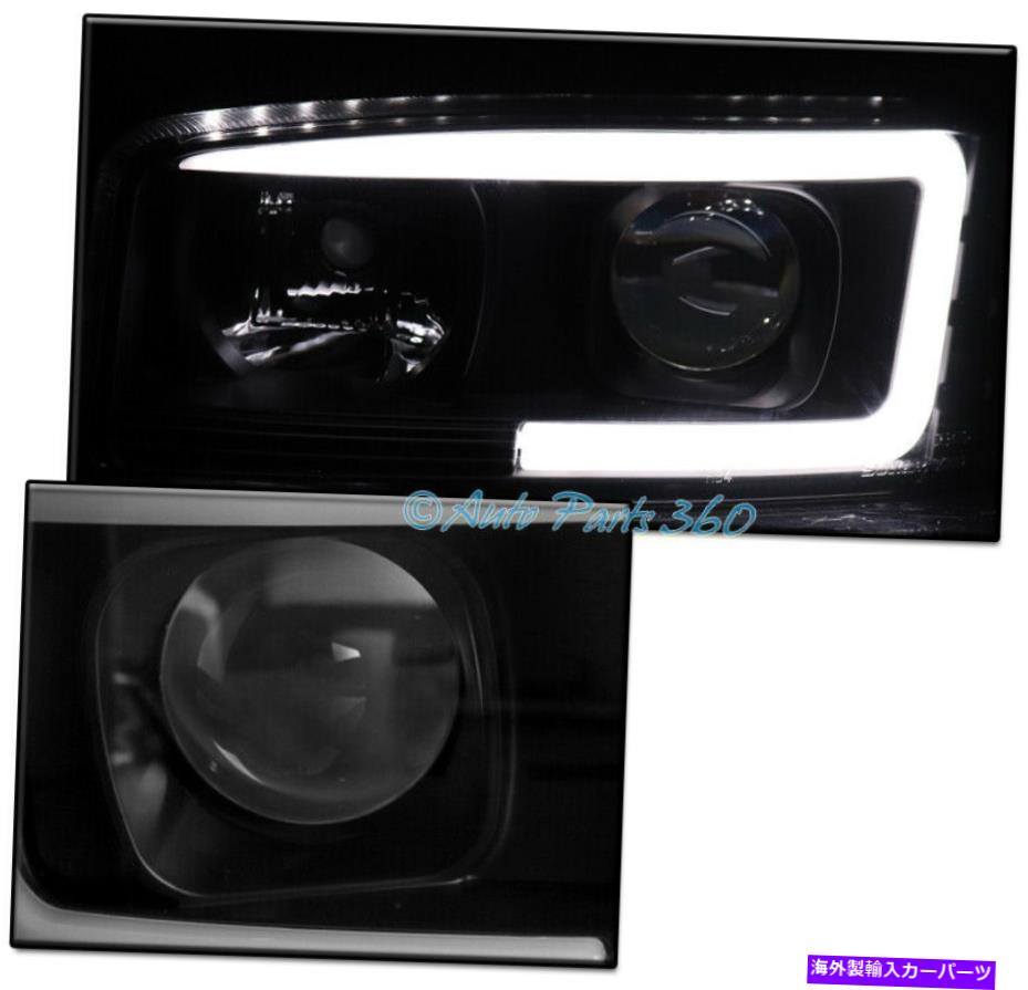 USヘッドライト 99-06 GMC Sierra / 00 + Yukon XL Denali LEDプロジェクターヘッドライトヘッドランプブラック FOR 99-06 GMC SIERRA/00+ YUKON XL DENALI LED PROJECTOR HEADLIGHTS HEADLAMP BLACK【並行輸入品】｜Us Custom Parts Shop USDM
