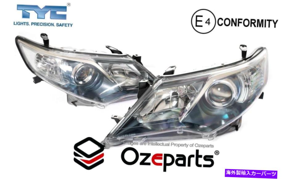 USヘッドライト Toyota CamryハイブリッドAVV50 11~13用ペアLH + RHハンドヘッドライトランプ（ブルー） Set Pair LH+RH Hand Head Light Lamp (Blue) For Toyota Camry Hybrid AVV50 11~13【並行輸入品】