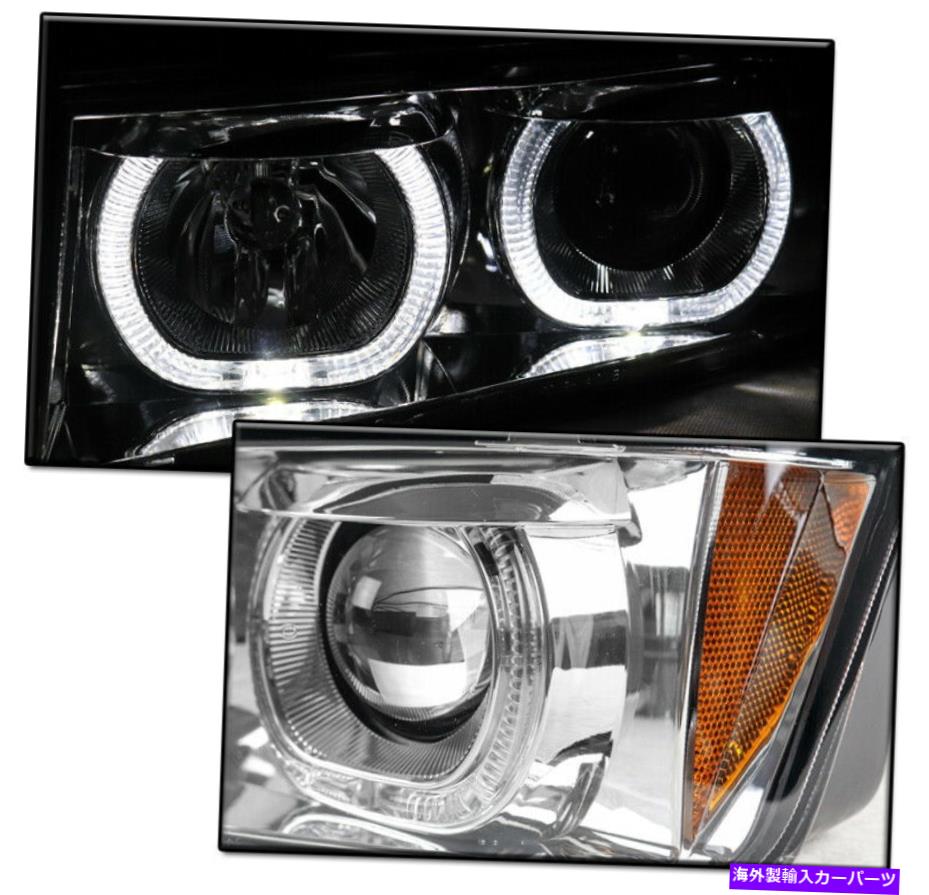 USヘッドライト 02-06 Chevy Avalanche 1500 2500 Halo Projectorヘッドライトクロム左+右 FOR 02-06 CHEVY AVALANCHE 1500 2500 HALO PROJECTOR HEADLIGHTS CHROME LEFT+RIGHT【並行輸入品】|Us Custom Parts Shop USDM