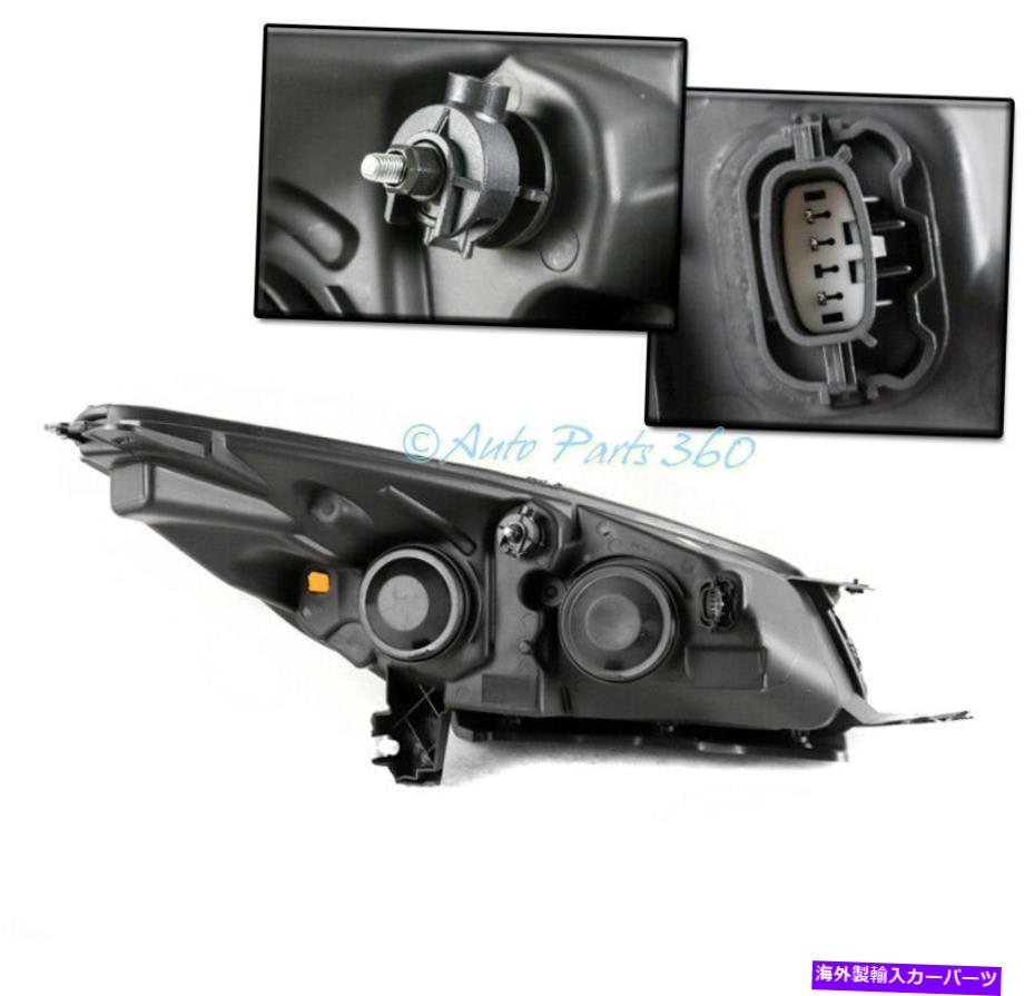 USヘッドライト 13-16フォードエスケープ交換用ブラックヘッドライトヘッドランプW / BLUE LED DRLキット FOR 13-16 FORD ESCAPE REPLACEMENT BLACK HEADLIGHTS HEADLAMPS W/BLUE LED DRL KIT【並行輸入品】 59,818円