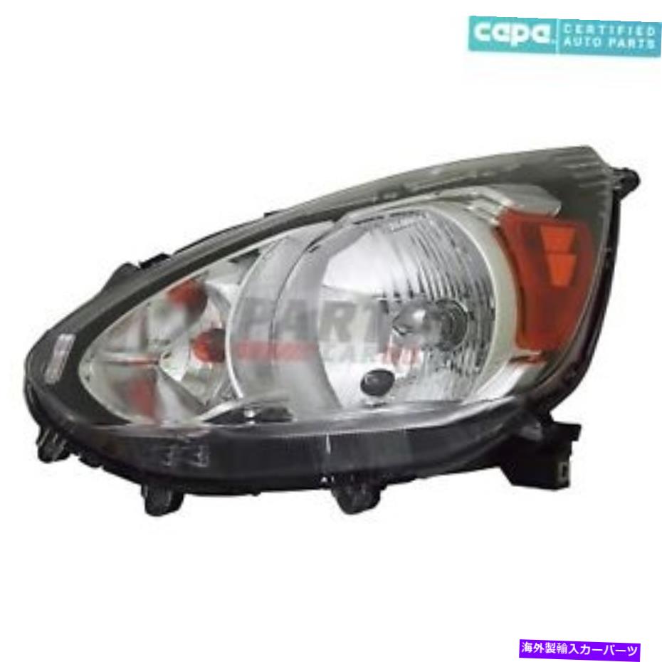 USヘッドライト 新しいハロゲンヘッドライトアセンブリ左フィット2014-20三菱ミラージュ8301C693カーパ NEW HALOGEN HEADLIGHT ASSEMBLY LEFT FITS 2014-20 MITSUBISHI MIRAGE 8301C693 CAPA【並行輸入品】