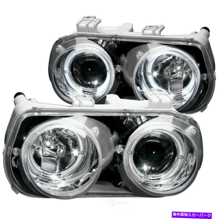 USヘッドライト ハロークリアレンズ付きヘッドライトアセンブリプロジェクターLEDクロームアナゾ121004 Headlight Assembly-Projector with halo Clear Lens Led Chrome Anzo 121004【並行輸入品】｜Us Custom Parts Shop USDM