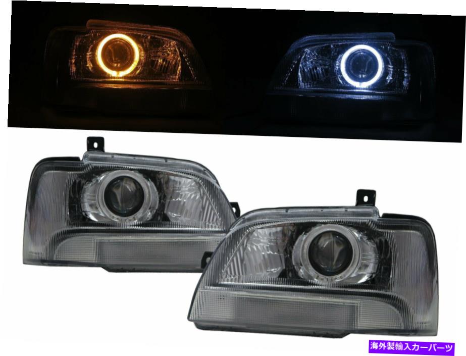 USヘッドライト すべてのMK10 99-05ガイドLED Angel-Eye Projector Headlight Chrome for Suzuki LHD Every MK10 99-05 Guide LED Angel-Eye Projector Headlight Chrome for SUZUKI LHD【並行輸入品】