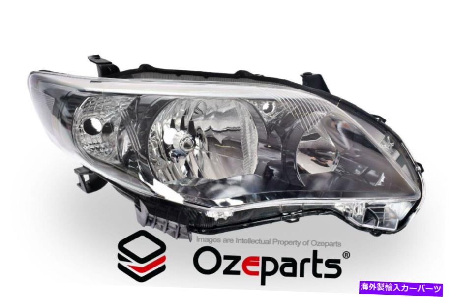 USヘッドライト TOYOTA COROLLA ZRE152 S2セダン10~13 GENUINE RH Right Hand Head Light Black For Toyota Corolla ZRE152 s2 SEDAN 10~13【並行輸入品】