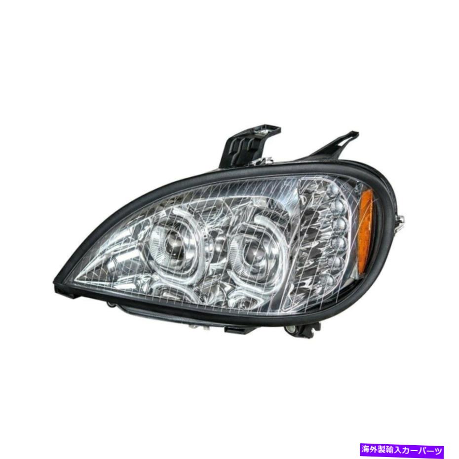 USヘッドライト FreightLiner Columbia 00-18ヘッドライトドライバ側クロムDRLバープロジェクター For Freightliner Columbia 00-18 Headlight Driver Side Chrome DRL Bar Projector【並行輸入品】