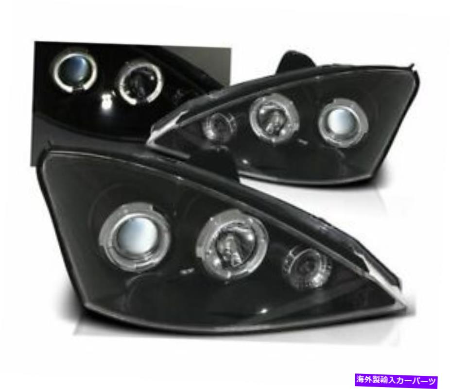 USヘッドライト Ford Focus 2001-2004 Angel Eyes Black LHDのヘッドライトLPFO02 HEADLIGHTS LPFO02 FOR FORD FOCUS 2001-2004 ANGEL EYES BLACK LHD【並行輸入品】｜Us Custom Parts Shop USDM