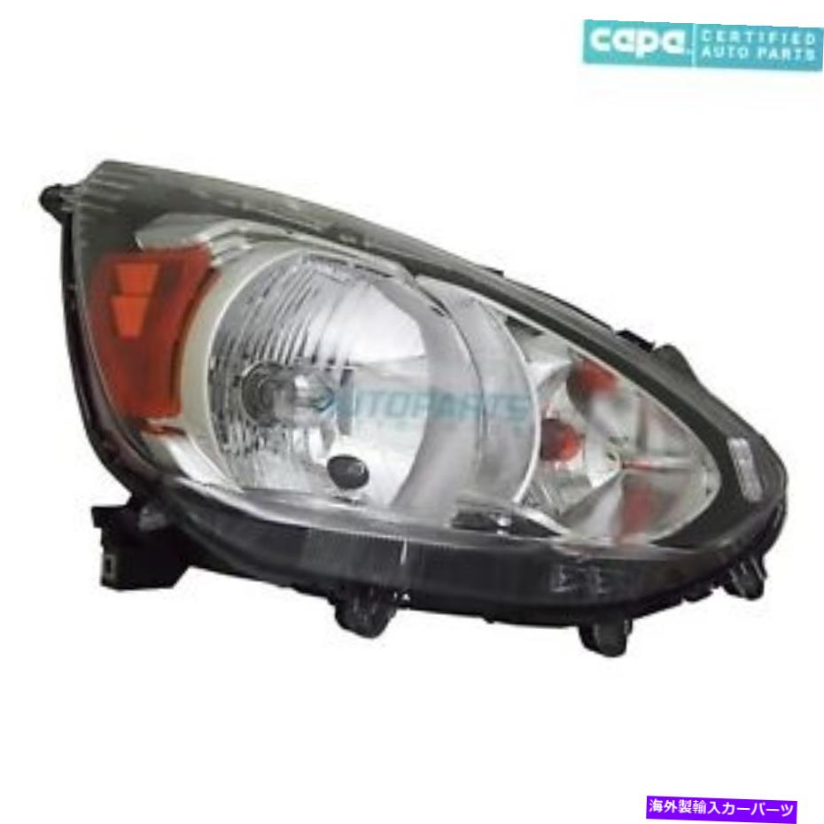USヘッドライト 新しいRhハロゲンヘッドライトアセンブリ収力2014-17三菱ミラージュMI2503164Cカーパ NEW RH HALOGEN HEADLIGHT ASSEMBLY FITS 2014-17 MITSUBISHI MIRAGE MI2503164C CAPA【並行輸入品】