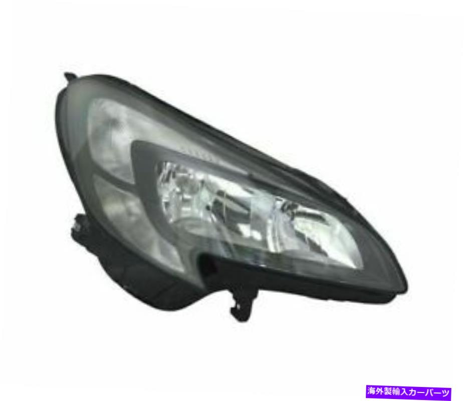 USヘッドライト Opel Corsa E 2014-ブラックVP1626P右ヘッドライトRht OPEL CORSA E 2014- BLACK VP1626P RIGHT HEADLIGHT RHT【並行輸入品】