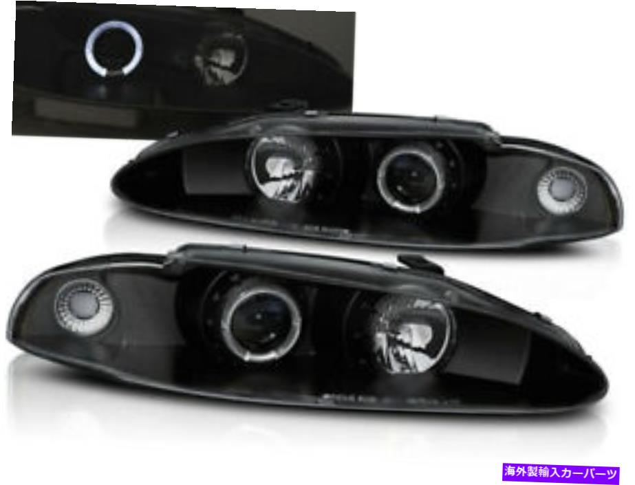 USヘッドライト Mitsubishi Eclipse 1995 1996 VR-1391 Angel Eyes Headlamps Black Headlights for Mitsubishi Eclipse 1995 1996 VR-1391 Angel Eyes Headlamps Black【並行輸入品】｜Us Custom Parts Shop USDM