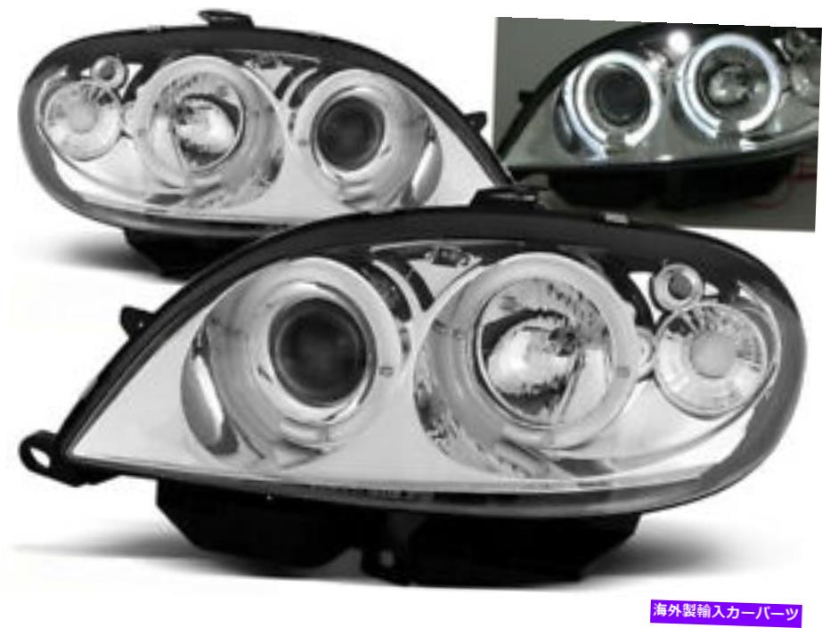 USヘッドライト Citroen Saxo 1999 2000 2000 2003 2003年VR-1234 Angel Eyes Chrome Headlights for Citroen Saxo 1999 2000 2001 2002 2003 VR-1234 Angel Eyes Chrome【並行輸入品】
