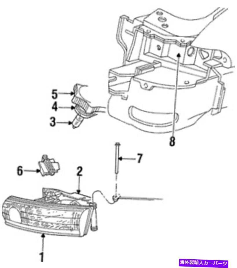 USヘッドライト 純正MOPAR H / LPアセンブリL /電球＆ソケット4778259 Genuine Mopar H/Lp Assembly-L/Bulbs & Sockets 4778259【並行輸入品】