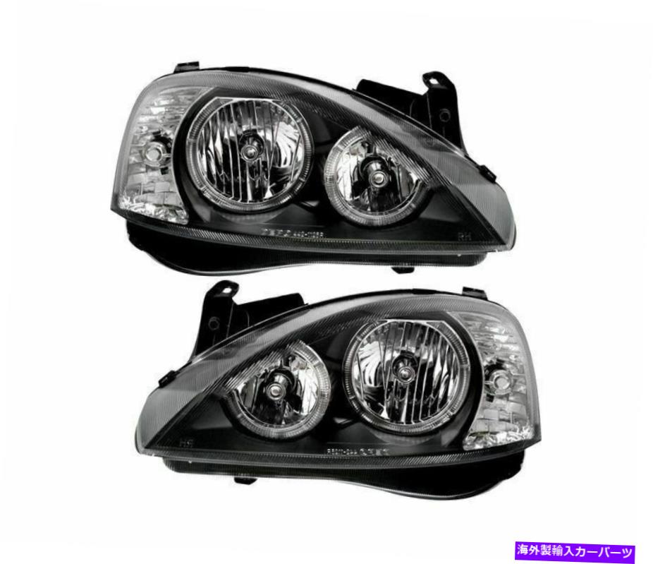 USヘッドライト Opel Corsa C 2000-2006黒VP58セット天使の目ヘッドライトRht OPEL CORSA C 2000-2006 BLACK VP58 SET ANGEL EYES HEADLIGHTS RHT【並行輸入品】|Us Custom Parts Shop USDM