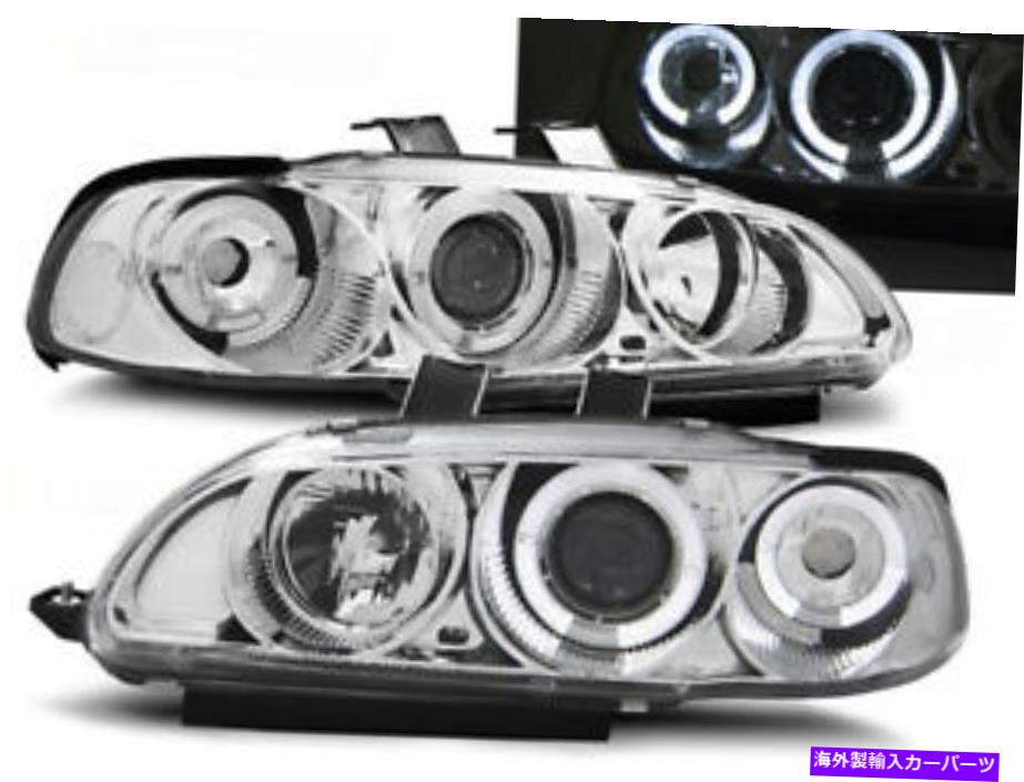USヘッドライト Honda Civic 2 / 3D 1991-1993 1994 1994 1994 1995 Angel Eyes Chrome Headlights for Honda Civic 2/3D 1991-1993 1994 1995 VR-1317 Angel Eyes Chrome【並行輸入品】|Us Custom Parts Shop USDM