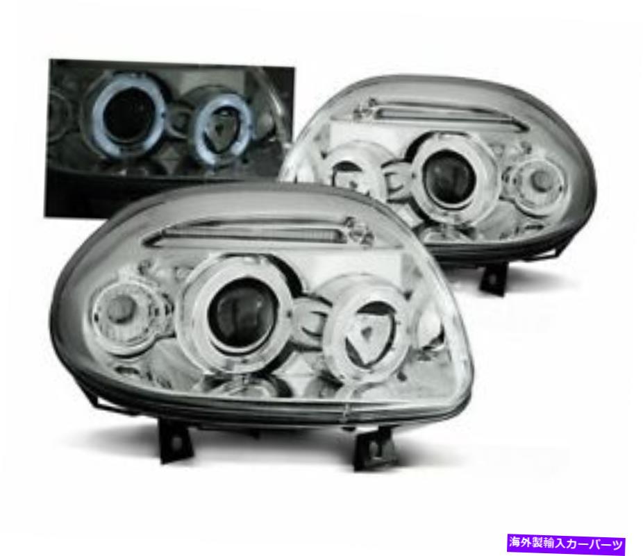 USヘッドライト Headlights LPRE21 Renault Clio II 1998-2001 Angel Eyes Chrome LHD HEADLIGHTS LPRE21 FOR RENAULT CLIO II 1998-2001 ANGEL EYES CHROME LHD【並行輸入品】｜Us Custom Parts Shop USDM
