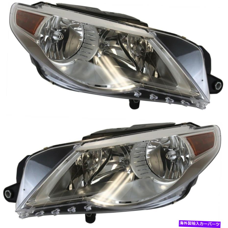 USヘッドライト Headlight 2009-2010 Volkswagen Passat CC LEFT CC LEFT CC 2 PC Headlight Set For 2009-2010 Volkswagen Passat CC Left and Right With Bulb 2Pc【並行輸入品】