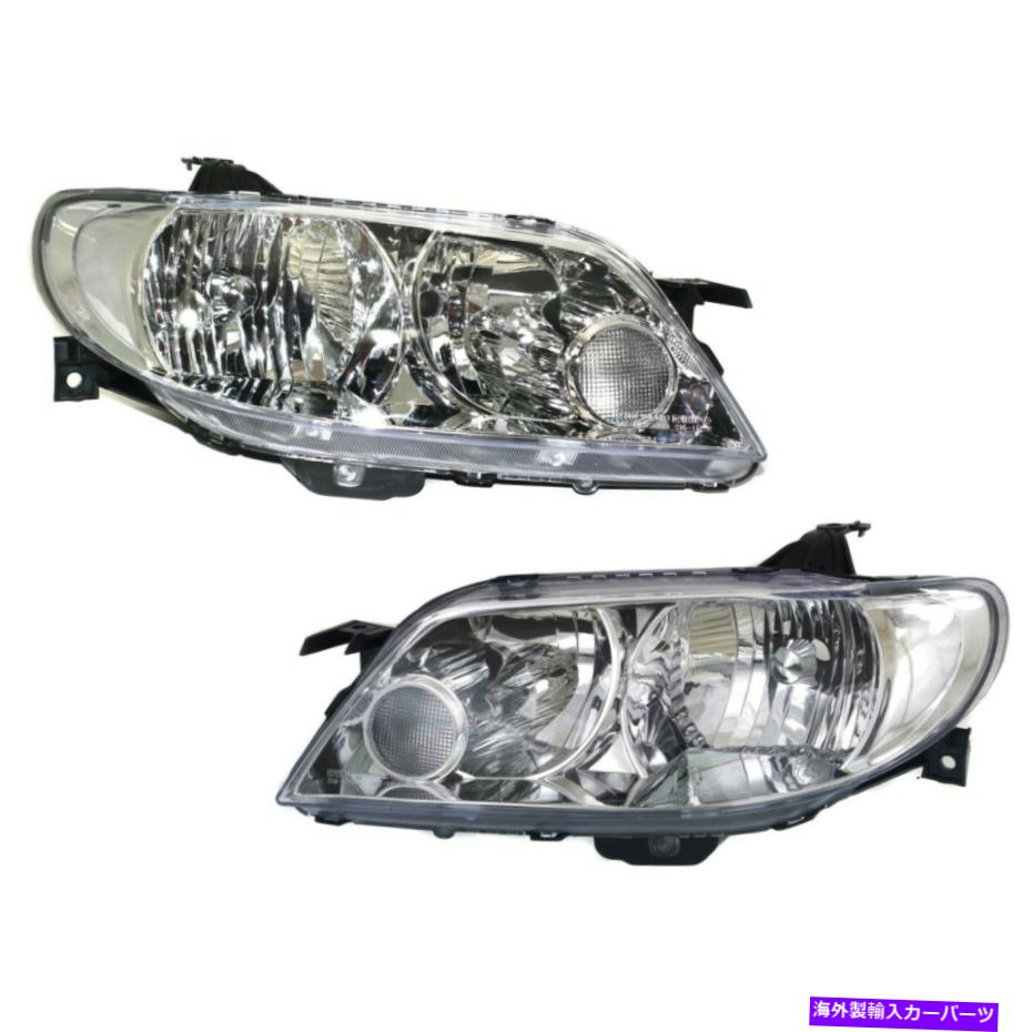 USヘッドライト Headlight 2002-2003 Mazda Protege5ハッチバック左右2ピース Headlight Set For 2002-2003 Mazda Protege5 Hatchback Left and Right 2Pc【並行輸入品】