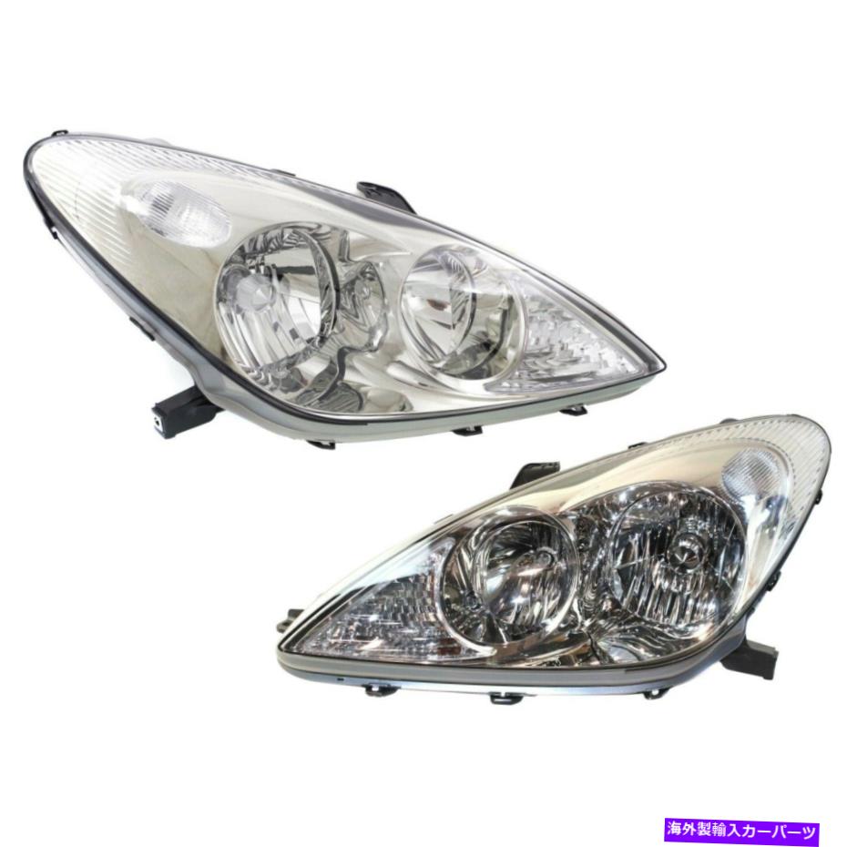 USヘッドライト Headlight 2002-2003 Lexus ES300 2004 ES330左右w /球根 Headlight Set For 2002-2003 Lexus ES300 2004 ES330 Left & Right w/ bulb【並行輸入品】