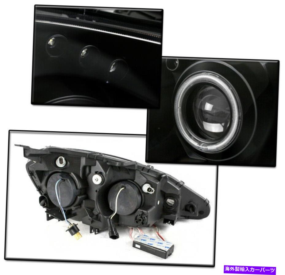USヘッドライト 2005年2006年Acura RSXブラックCCFL Halo LEDプロジェクターヘッドライトランプ+ 6K HIDキット FOR 2005 2006 ACURA RSX BLACK CCFL HALO LED PROJECTOR HEADLIGHT LAMP +6K HID KIT【並行輸入品】