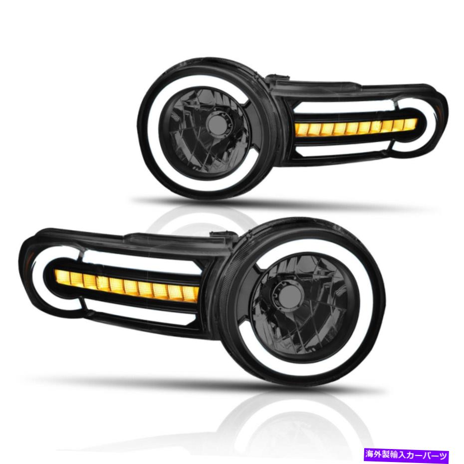 USヘッドライト 07-14 FJ CRUISER LED DRLヘッドライトW /ターンシグナルランプ着色/琥珀色 For 07-14 FJ Cruiser LED DRL Headlight w/ Chasing Turn Signal Lamp Tinted/Amber【並行輸入品】｜Us Custom Parts Shop USDM 58,012円