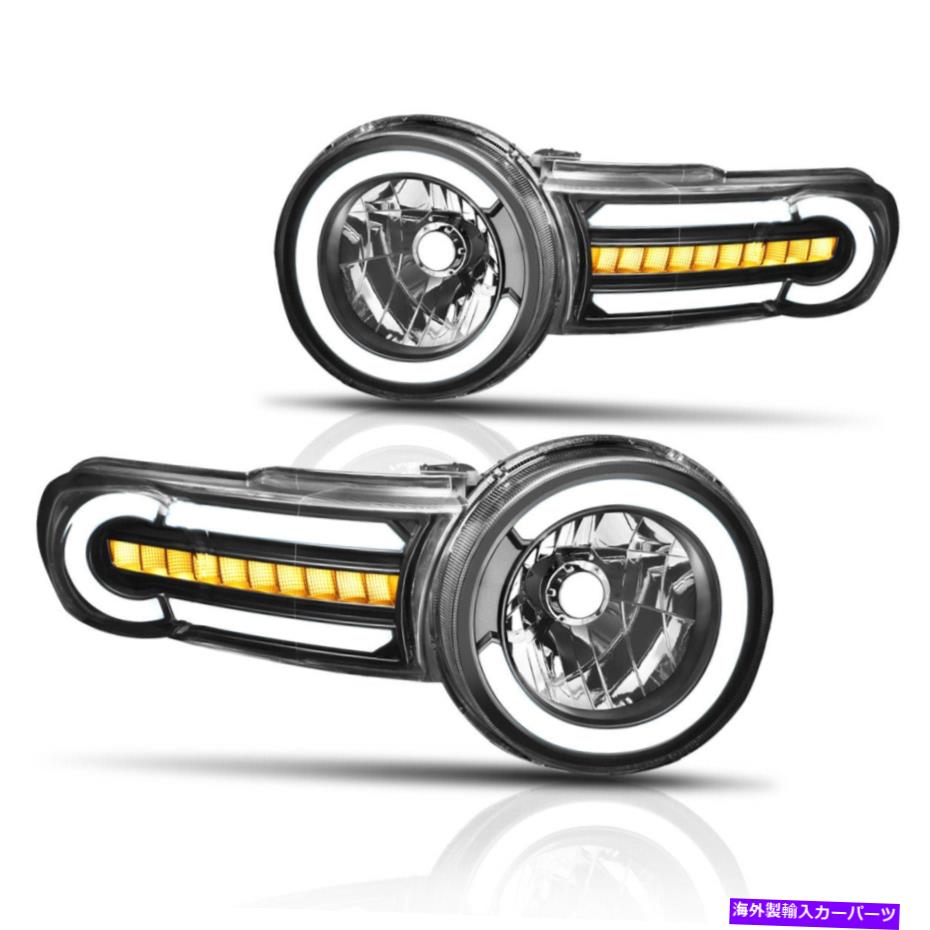USヘッドライト 07-14 FJ CRUISER LED DRLヘッドライトW / CHASINGターン信号ランプブラック/クリア For 07-14 FJ Cruiser LED DRL Headlight w/ Chasing Turn Signal Lamp Black/Clear【並行輸入品】｜Us Custom Parts Shop USDM