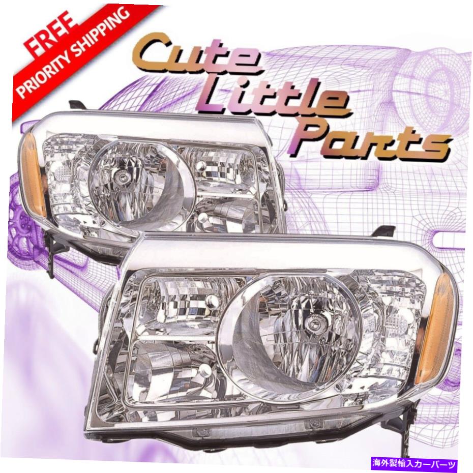 USヘッドライト ドライバー+旅客ヘッドライトヘッドランプペアFIT 2009 2010 2011ホンダパイロット For Driver+Passenger Headlight Headlamp Pair Fit 2009 2010 2011 Honda Pilot【並行輸入品】