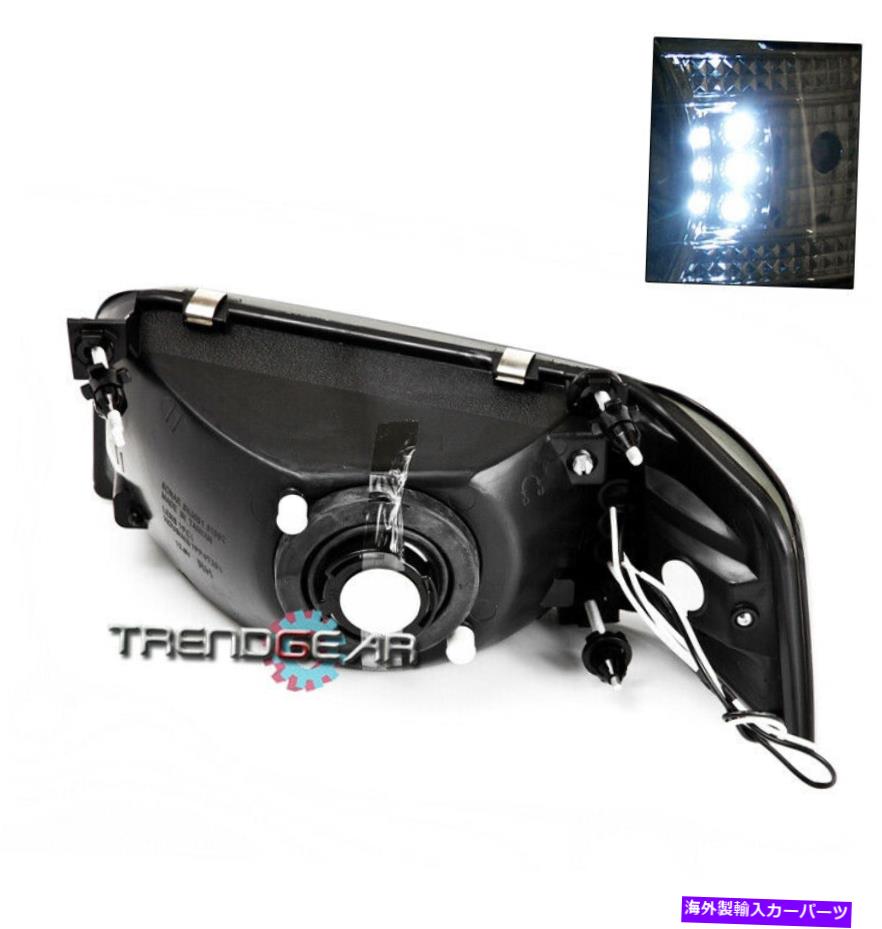 USヘッドライト 92-96フォードブロンコF150 F250 F350 LEDクリスタルヘッドライト+ DRL + HID 6000K左+右 92-96 FORD BRONCO F150 F250 F350 LED CRYSTAL HEAD LIGHT+DRL+HID 6000K LEFT+RIGHT【並行輸入品】