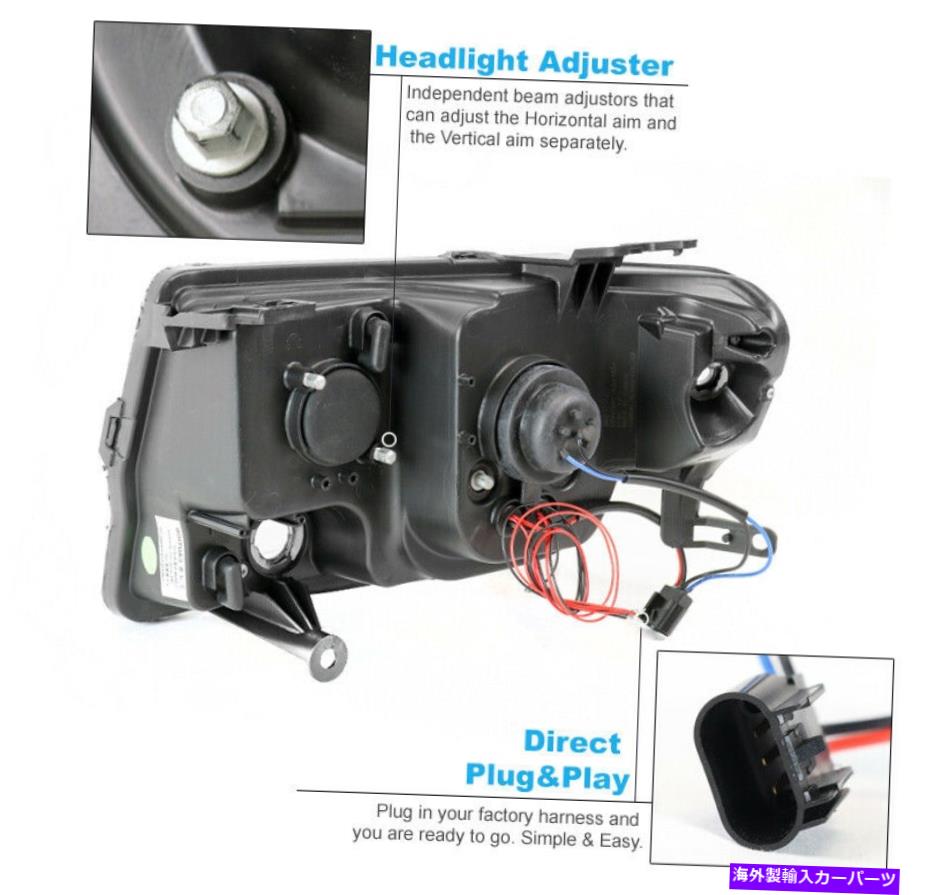 USヘッドライト 08-12フォードエスケープLEDデュアルハロープロジェクターブラックヘッドライトW / BLUE DRL信号 For 08-12 Ford Escape LED Dual Halo Projector Black Headlight w/Blue DRL Signal【並行輸入品】|Us Custom Parts Shop USDM