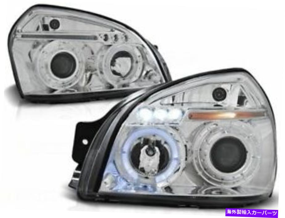 USヘッドライト HYUNDAI TUCSON 2004-2006 2007 2008 2009 2010ヘッドライトLPHU01天使の目LED HYUNDAI TUCSON 2004-2006 2007 2008 2009 2010 HEADLIGHTS LPHU01 ANGEL EYES LED【並行輸入品】 58,012円