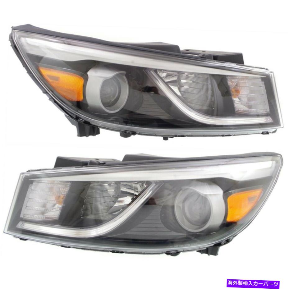 USヘッドライト Headlight 2015 2016 2017 2017 2017 2017 2017 2017 2017 2018 Kia Sedona球根2pc Headlight Set For 2015 2016 2017 2018 Kia Sedona Left and Right With Bulb 2Pc【並行輸入品】