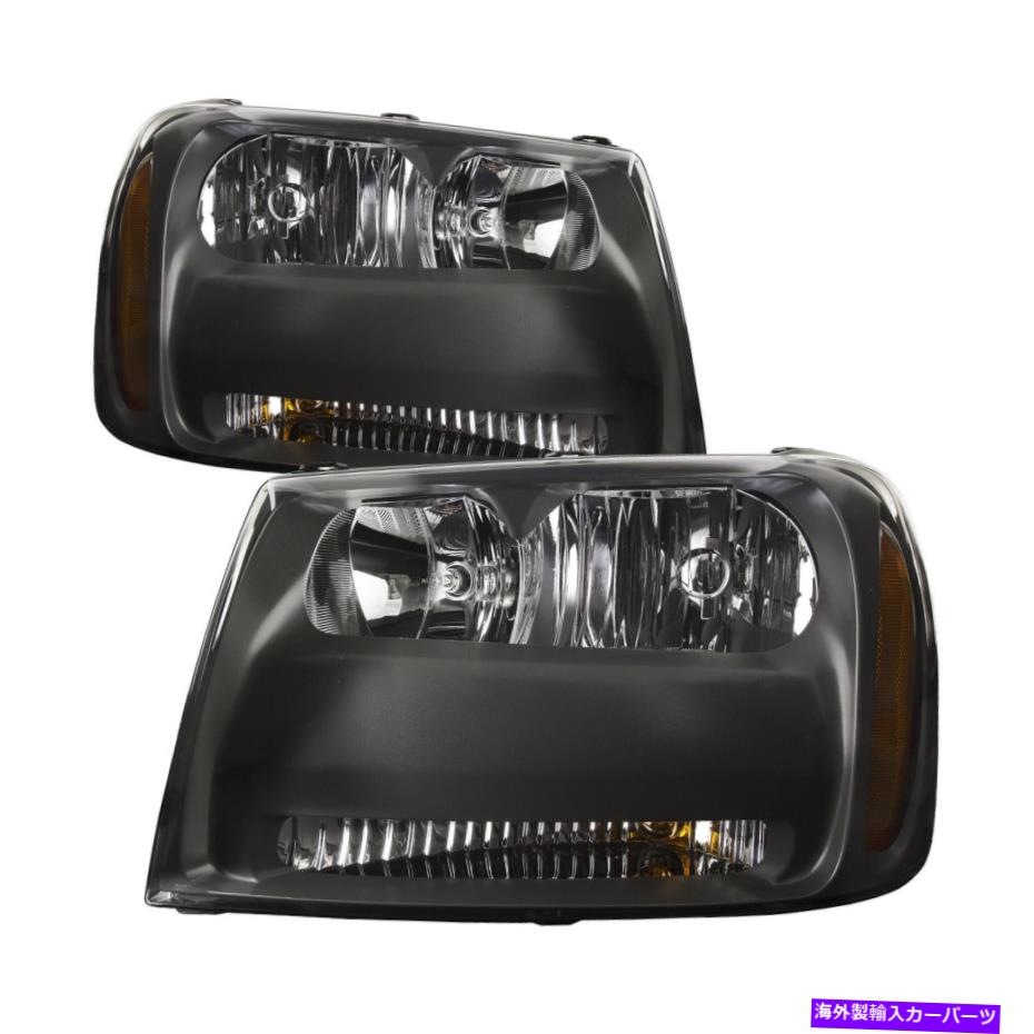 USヘッドライト ハロゲンヘッドライトペアフィット06-2009 Chevy Trailblazer LT / 2008 LS Trailblazer Halogen Headlight Pair Fits 06-2009 Chevy Trailblazer LT/2008 LS Trailblazer【並行輸入品】
