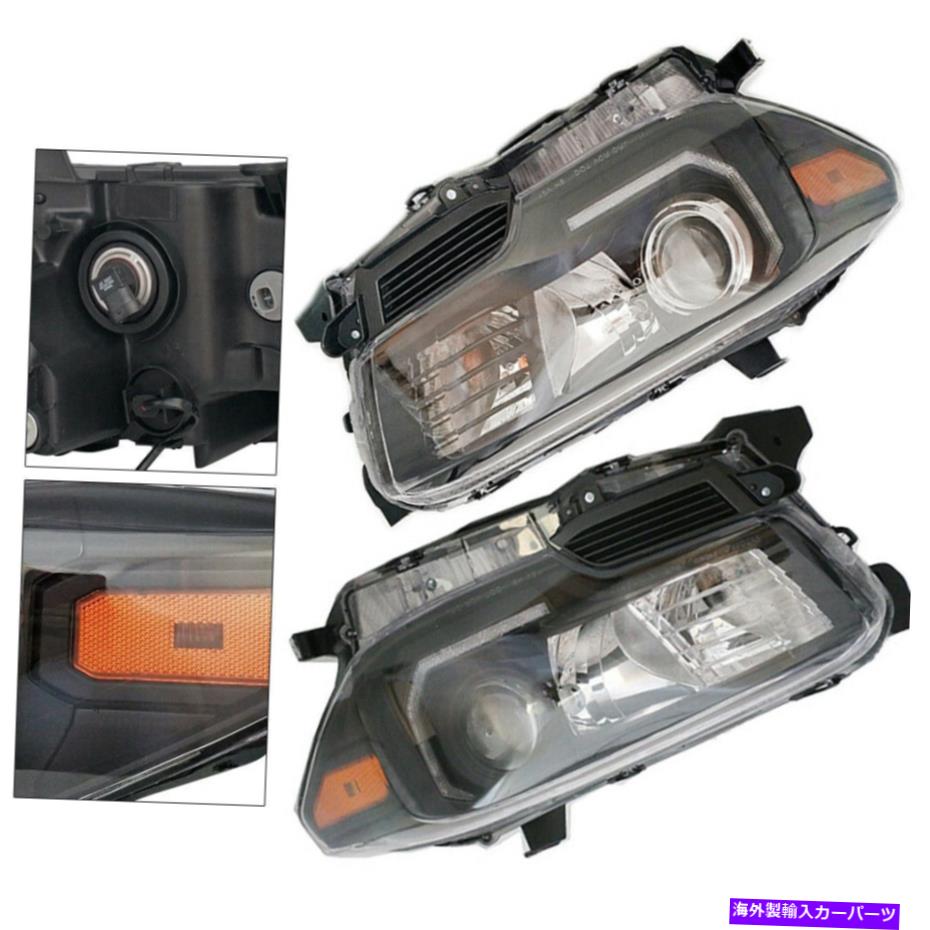 USヘッドライト 2016-2019トヨタタコマブラックLEDヘッドランプ1ペア3.5Lのプロジェクタヘッドライト Projector Headlights For 2016-2019 Toyota Tacoma Black LED Headlamps 1 PAIR 3.5L【並行輸入品】