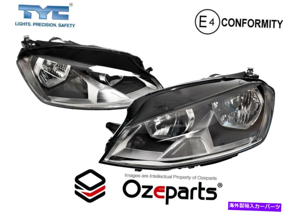USヘッドライト Volkswagen VW Golf MK7 12~18用ペアLH + RHヘッドライト（非キセノン非LED） Pair LH+RH Head Light (Non Xenon Non LED) For VolksWagen VW Golf MK7 12~18【並行輸入品】｜Us Custom Parts Shop USDM 69,137円