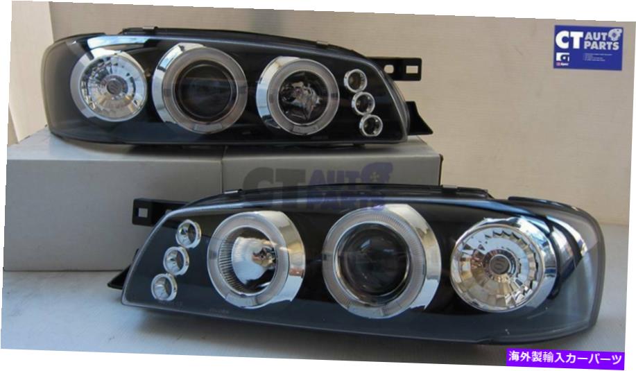 USヘッドライト 92-00 Subaru Imperza WRX GCのための黒い天使の目LEDプロジェクターのヘッドライト Black Angel Eye LED Projector Headlights for 92-00 SUBARU IMPREZA WRX GC【並行輸入品】