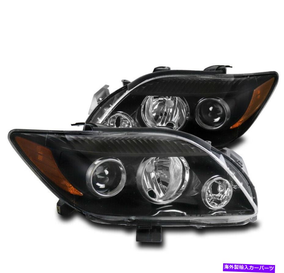 USヘッドライト 08 09 10 SCION TCプロジェクタヘッドライトランプブラック/オレンジ色+右ペアセット FOR 08 09 10 SCION TC PROJECTOR HEADLIGHTS LAMPS BLACK/AMBER LEFT+RIGHT PAIR SET【並行輸入品】