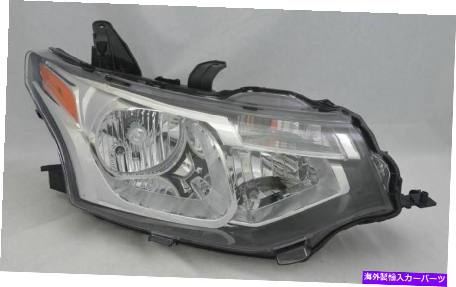 USヘッドライト 2014-2015三菱アウトランダー旅客サイドハロゲンヘッドライトRh. For 2014-2015 Mitsubishi Outlander Passenger Side Halogen Headlight RH【並行輸入品】
