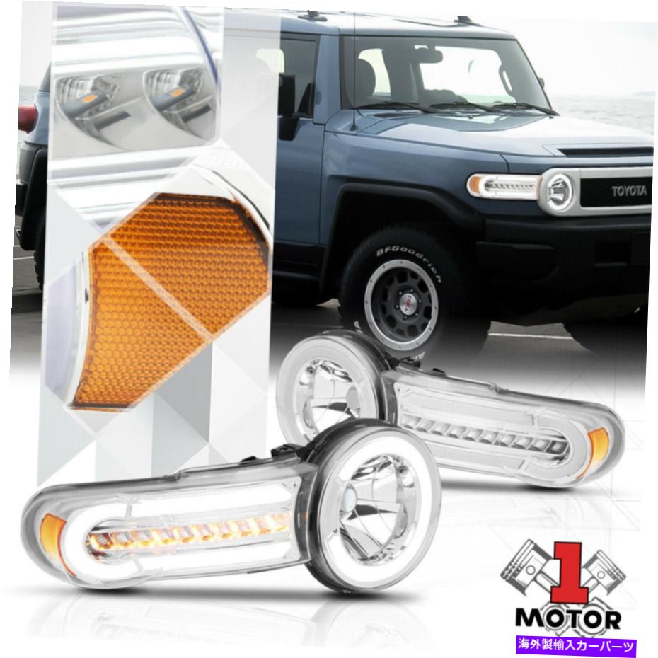 楽天市場】ヘッドライト 07-14 FJクルーザー用クローム/スモークヘッド