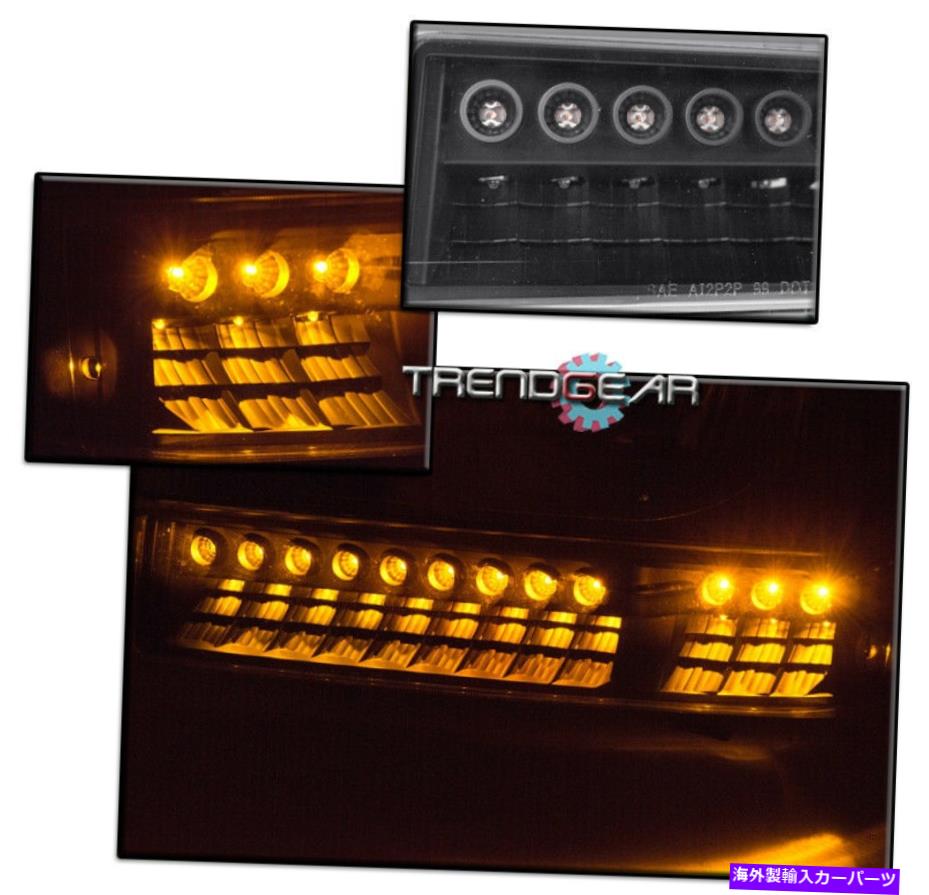 USヘッドライト 99-04 F250 F350スーパーデューティブラックヘッドライトヘッドランプW / LEDバンパー+ 8K HIDキット FOR 99-04 F250 F350 SUPER DUTY BLACK HEADLIGHT HEADLAMP W/LED BUMPER+8K HID KIT【並行輸入品】