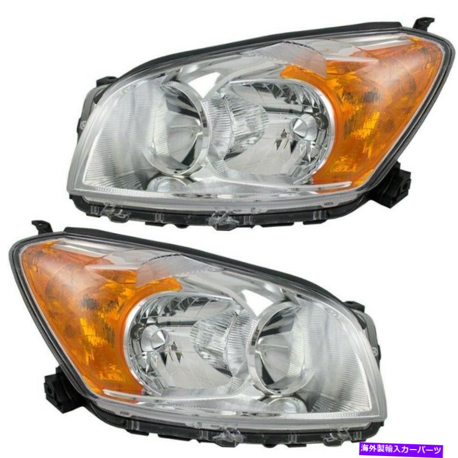 USヘッドライト 2009-2012トヨタRAV4ドライバー＆助手席側の新デポヘッドライトセット New Depo Headlight Set For 2009-2012 Toyota Rav4 Driver & Passenger Side【並行輸入品】
